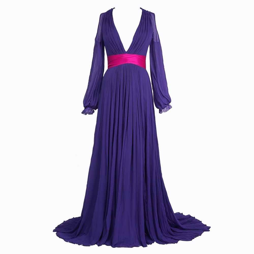 Gorgeous One Of A Kind Silk Evening Gown